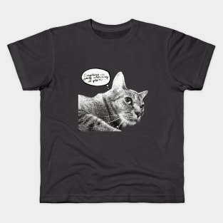 Plotting Cat- Everything is going according to plan Kids T-Shirt